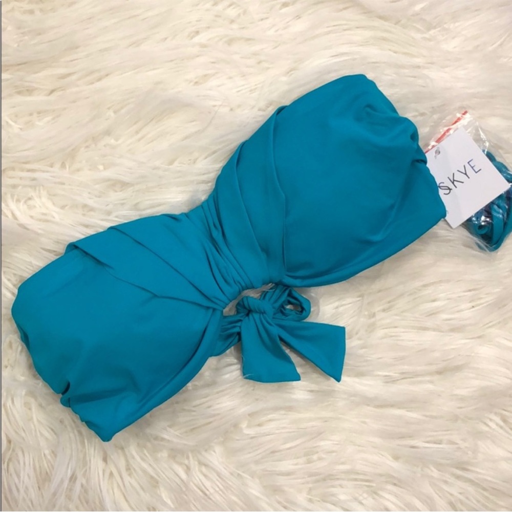 Skye Swimwear bandeau swim top NWT